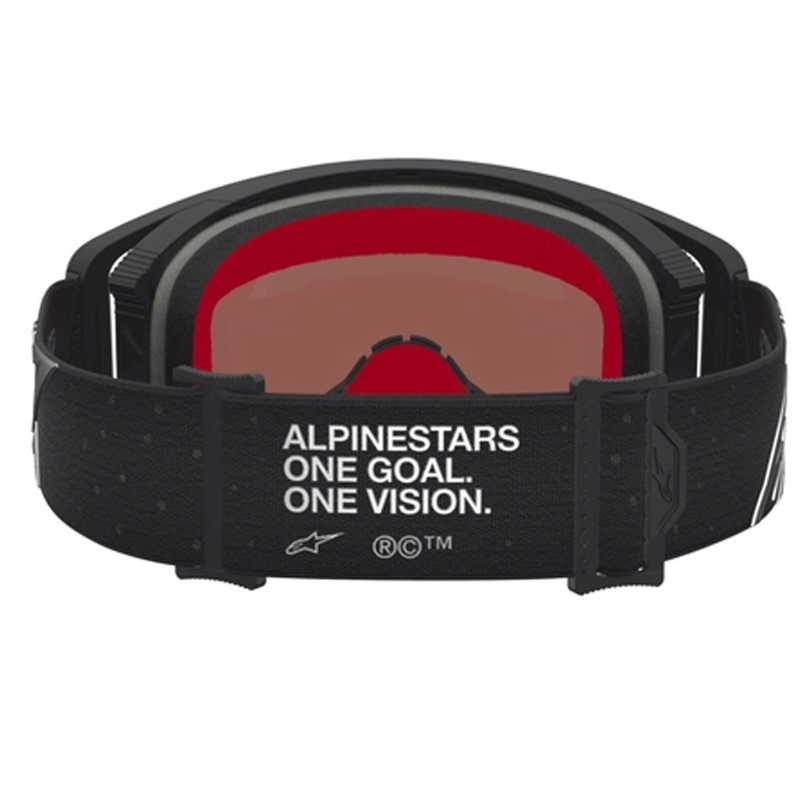 Gogle motocrossowe Alpinestars Supertech Vesta matowe czarno-srebrne