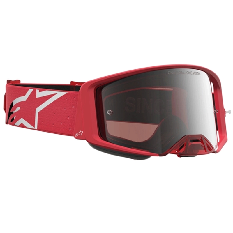 Gogle motocrossowe Alpinestars Supertech Vesta fluo red-chrome