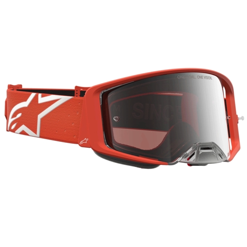 Gogle motocrossowe Alpinestars Supertech Vesta pomarańczowo-srebrne