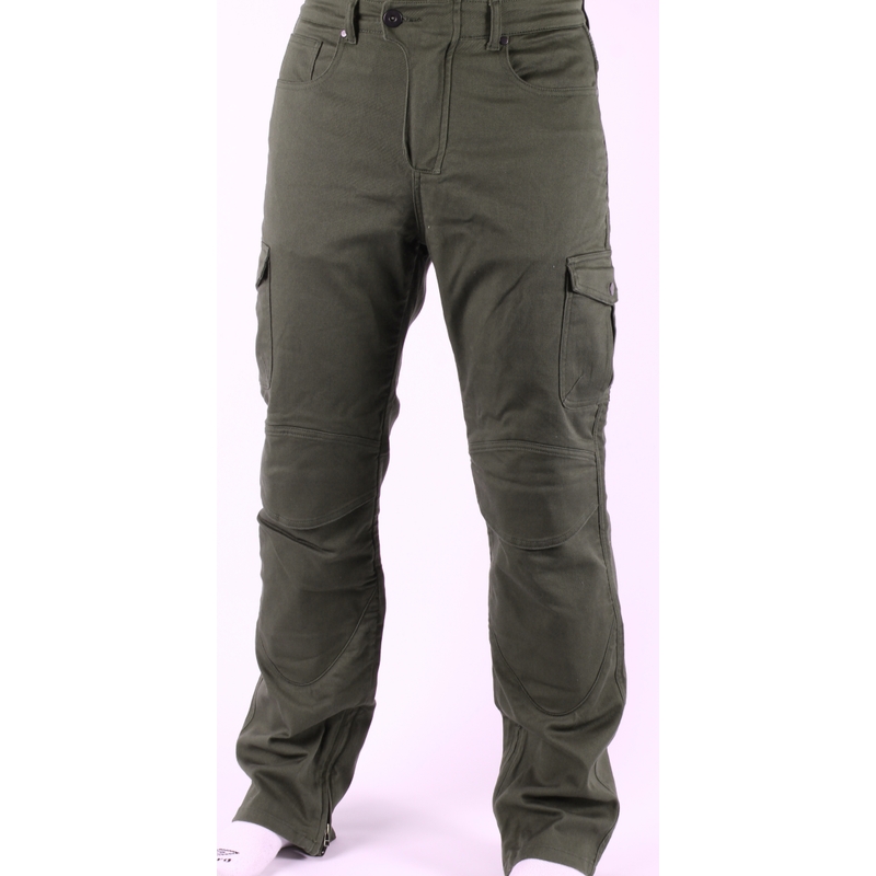 Motorcycle jeans Label khaki green wyprzedaż