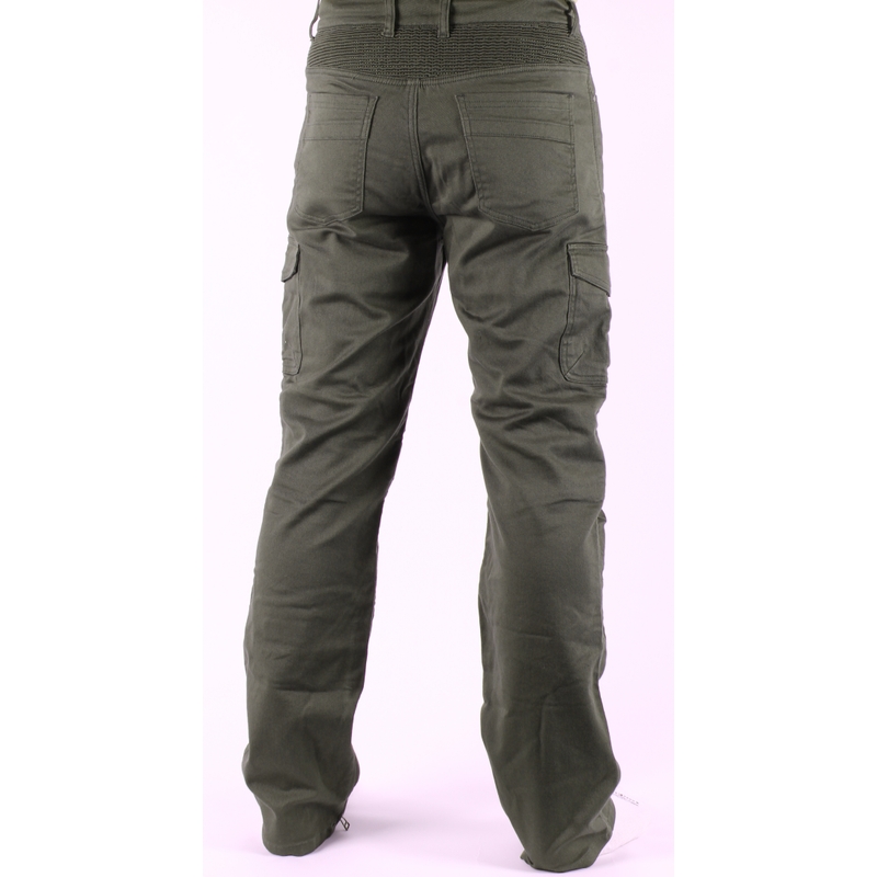 Motorcycle jeans Label khaki green wyprzedaż