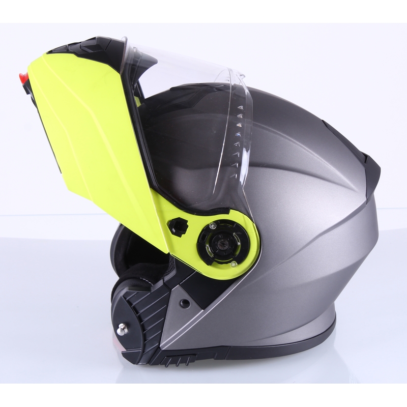 Szczękowy kask motocyklowy RSA Titanos szaro-fluo żółty wyprzedaż