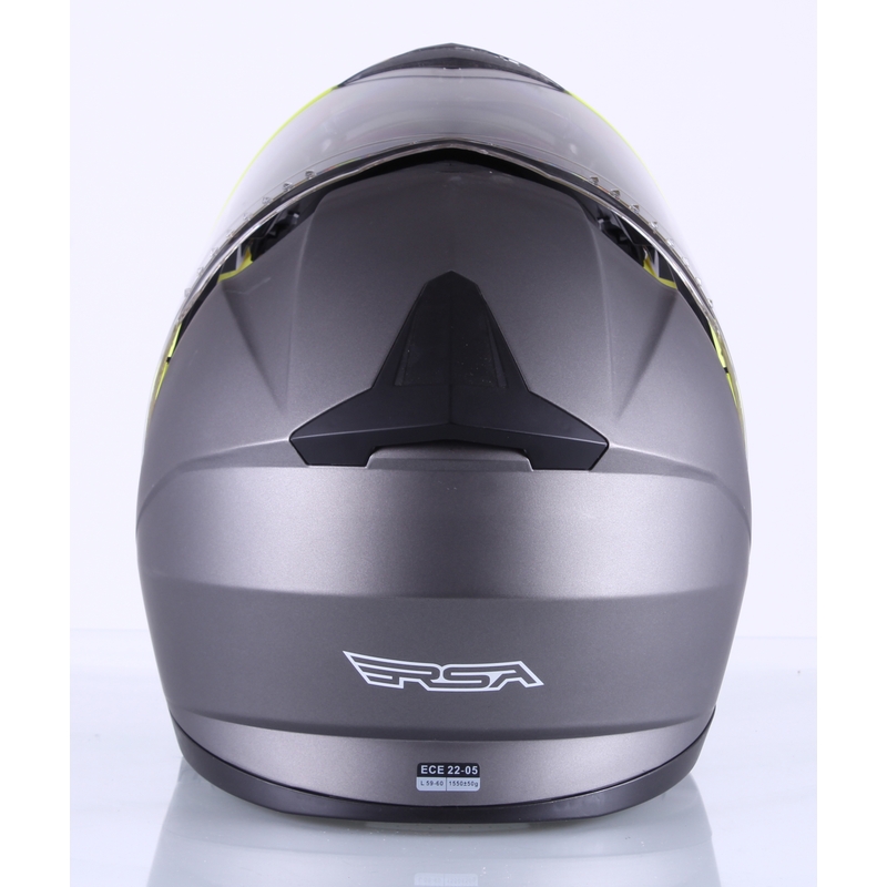 Szczękowy kask motocyklowy RSA Titanos szaro-fluo żółty wyprzedaż