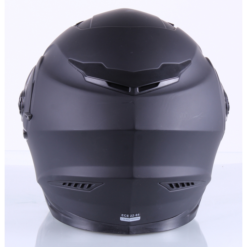 Integralny kask motocyklowy RSA Clasico czarny matowy outlet wyprzedaż