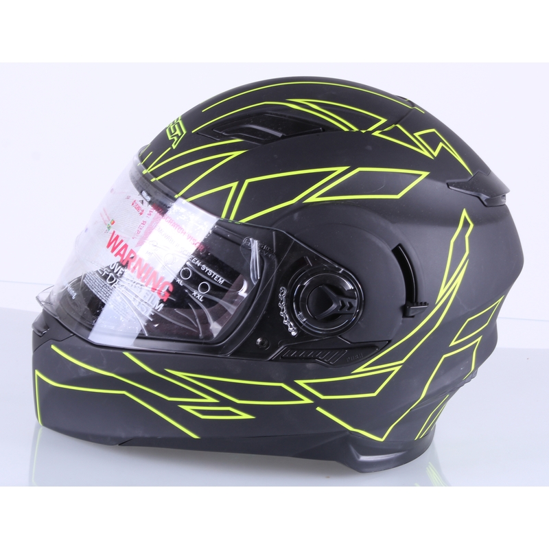 Kask motocyklowy RSA District czarno-fluo żółty wyprzedaż