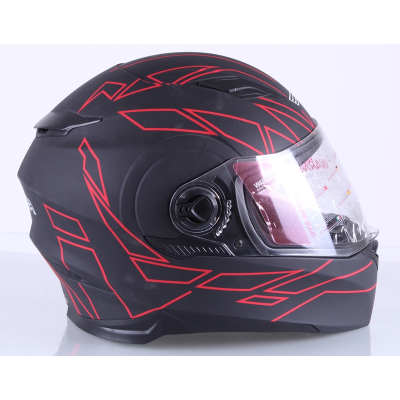 Integralny kask motocyklowy RSA District black-red outlet wyprzedaż