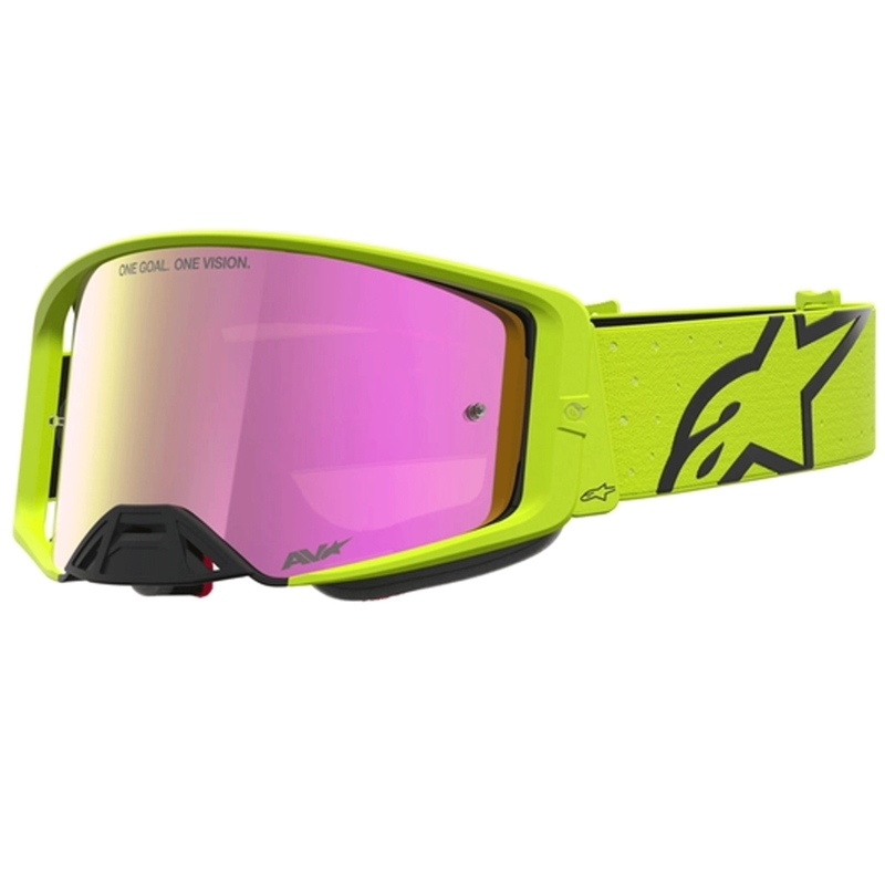 Gogle motocrossowe Alpinestars Supertech Vesta fluo-żółto-czarne