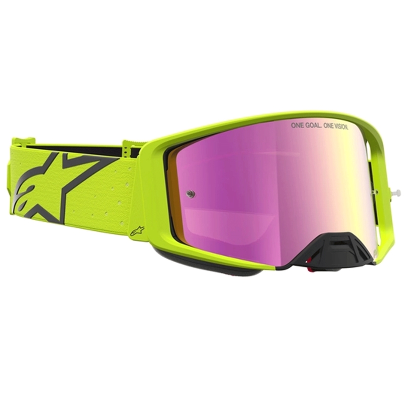 Gogle motocrossowe Alpinestars Supertech Vesta fluo-żółto-czarne