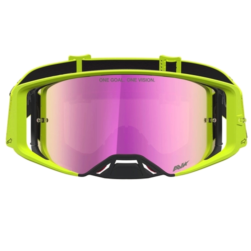 Gogle motocrossowe Alpinestars Supertech Vesta fluo-żółto-czarne