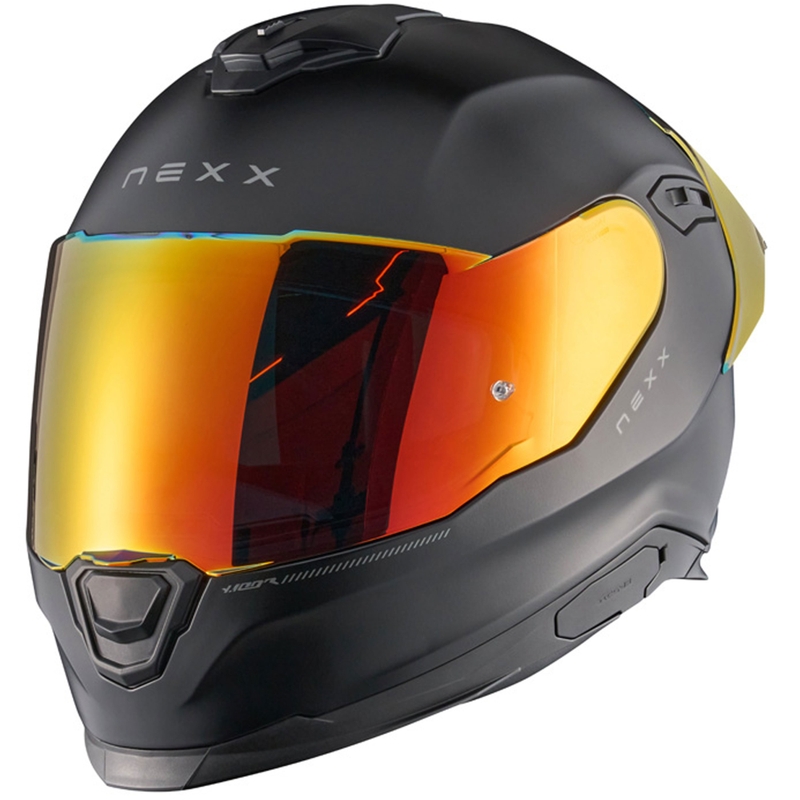 Kask motocyklowy integralny NEXX Y.100R Subsonic matowy czarno-czerwony - II. jakość wyprzedaż