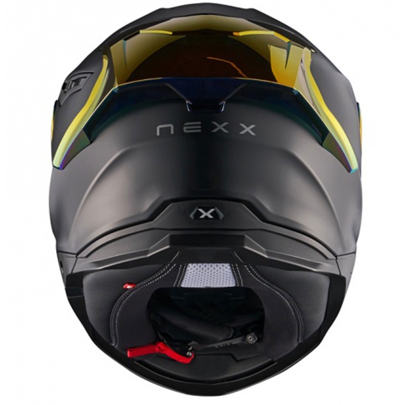 Kask motocyklowy integralny NEXX Y.100R Subsonic matowy czarno-czerwony - II. jakość wyprzedaż