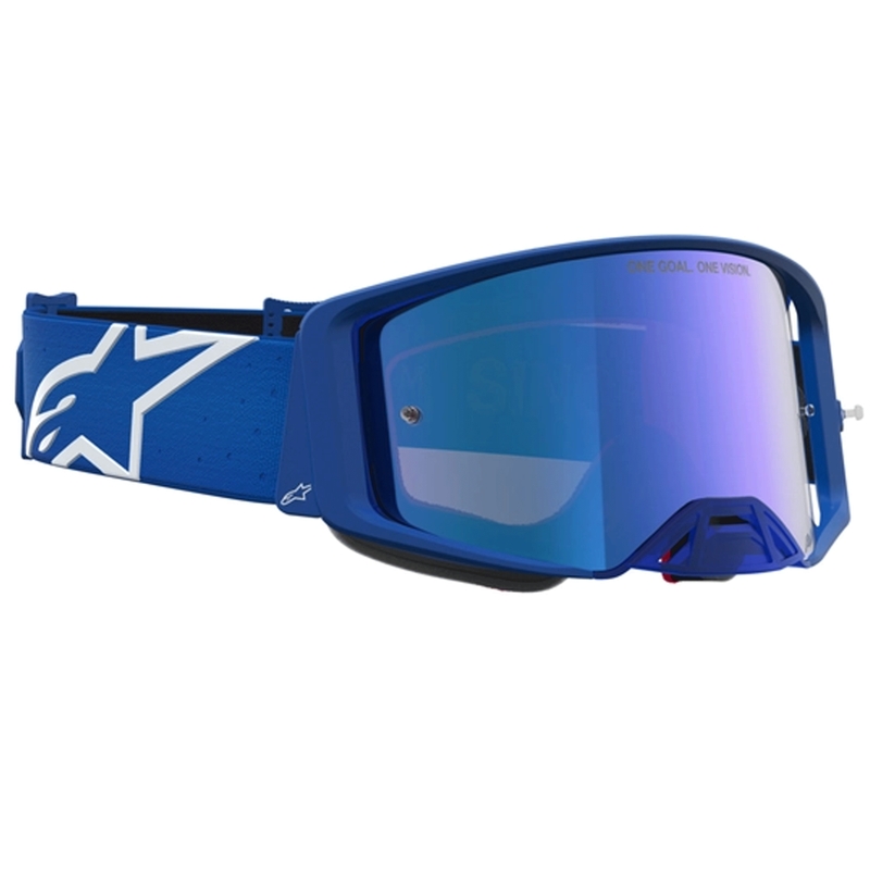 Gogle motocrossowe Alpinestars Supertech Vesta niebiesko-białe