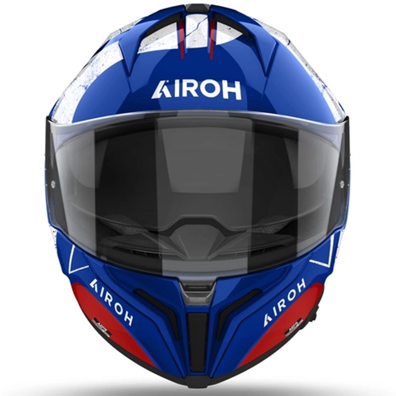 Zintegrowany kask motocyklowy Airoh MATRYX Scope niebiesko-czerwony