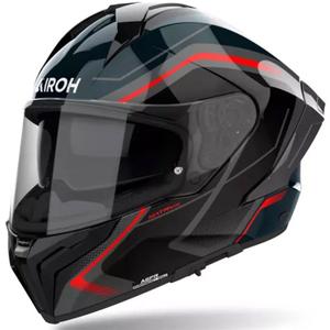 Kask motocyklowy Airoh MATRYX Wide full face czarno-szaro-czerwony