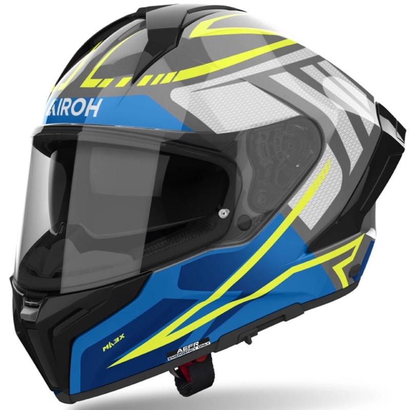 Zintegrowany kask motocyklowy Airoh MATRYX Rider błyszczący niebieski