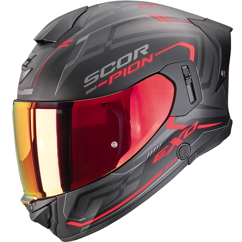 Kask motocyklowy integralny Scorpion EXO-530 Air Slope matowo-czarno-czerwony - II. jakość