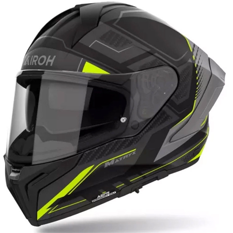 Kask motocyklowy integralny Airoh MATRYX Rocket matowożółty