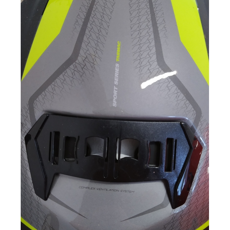 Szczękowy kask motocyklowy MT Atom Tarmac czarny matowy-fluo żółty - II. jakość