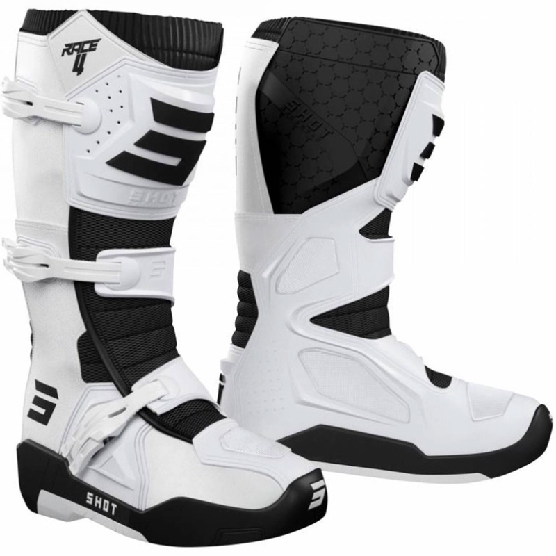 Buty motocrossowe Shot Race 4 białe - II. jakość