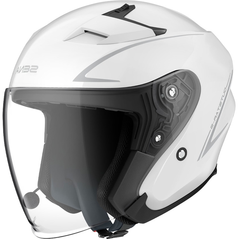 Kask motocyklowy otwarty SENA Outstar S błyszczący biały - II. jakość