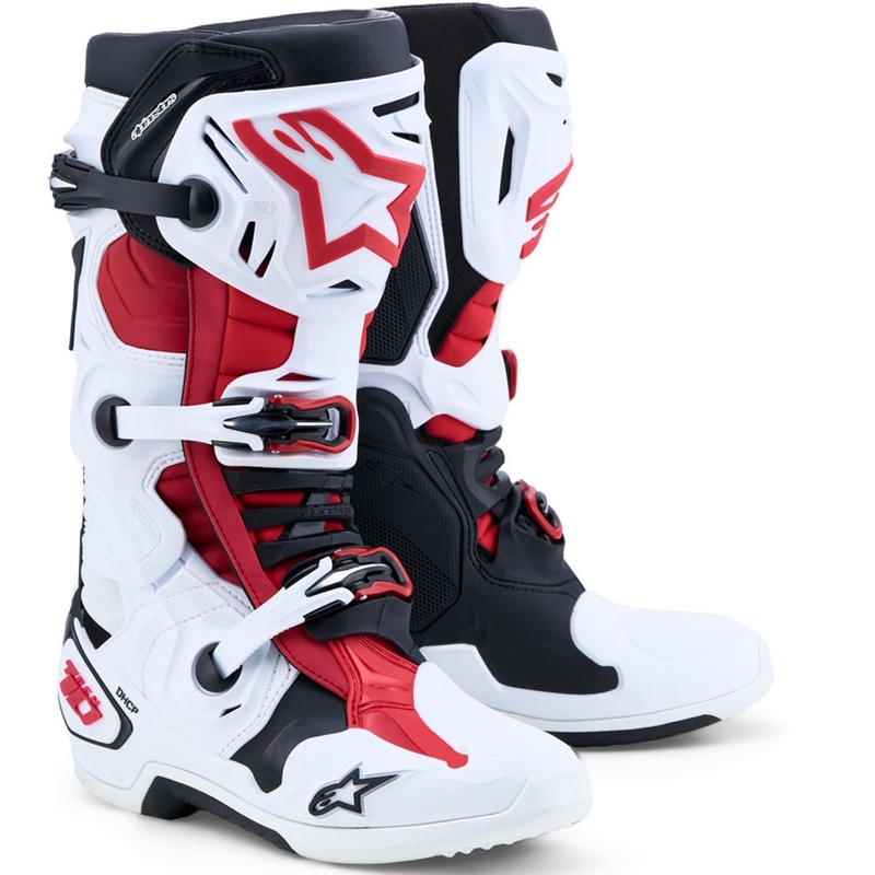 Buty motocrossowe Alpinestars TECH 10 biało-czarno-czerwone