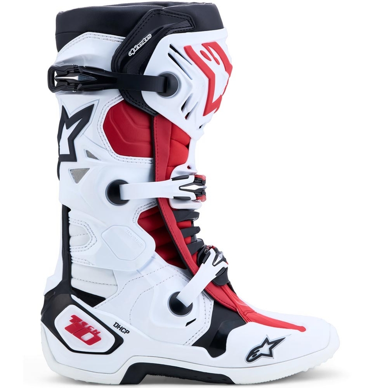 Buty motocrossowe Alpinestars TECH 10 biało-czarno-czerwone