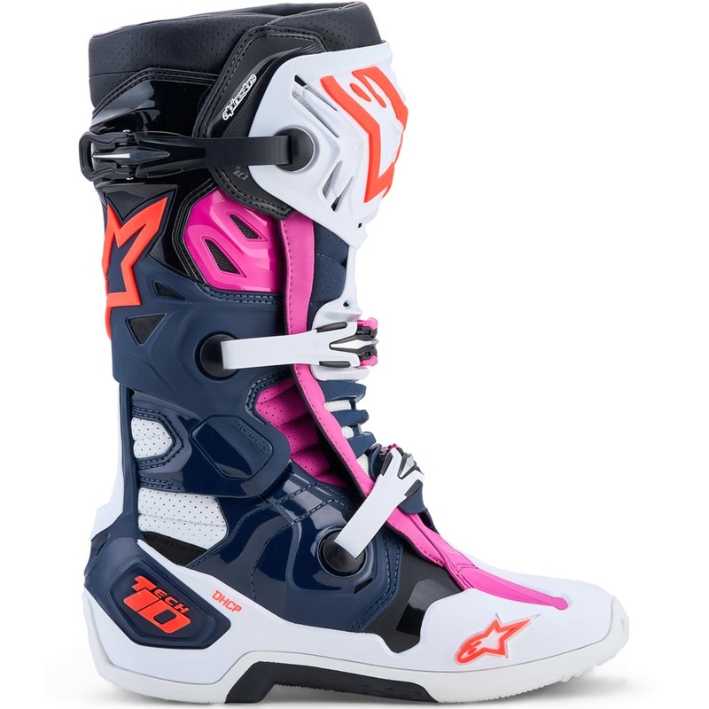 Buty motocrossowe Alpinestars TECH 10 Supervented w kolorze granatowo-biało-czarno-fioletowym