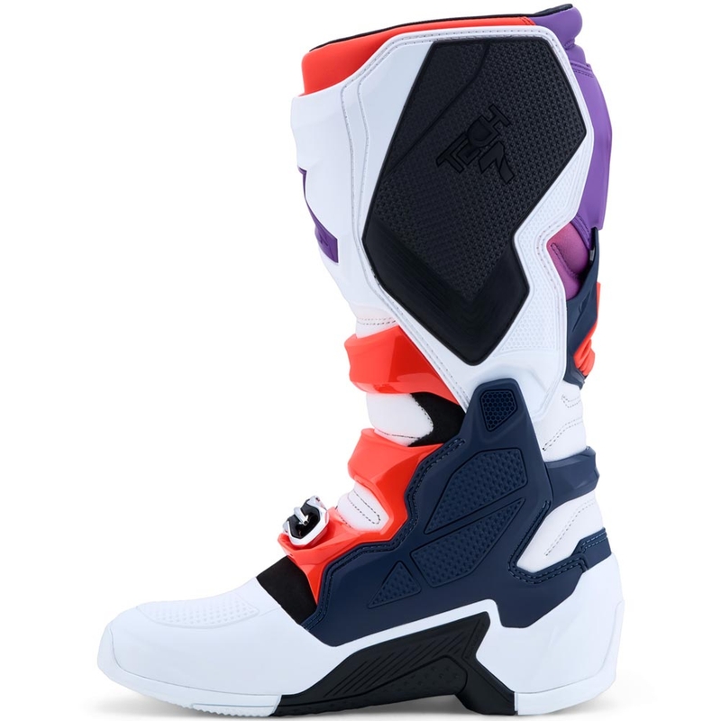 Buty motocrossowe Alpinestars TECH 7 fioletowo-biało-granatowo-fluo-czerwone