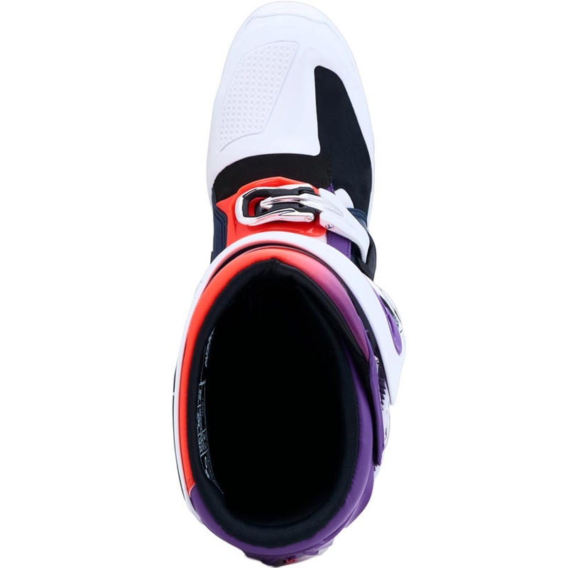 Buty motocrossowe Alpinestars TECH 7 fioletowo-biało-granatowo-fluo-czerwone