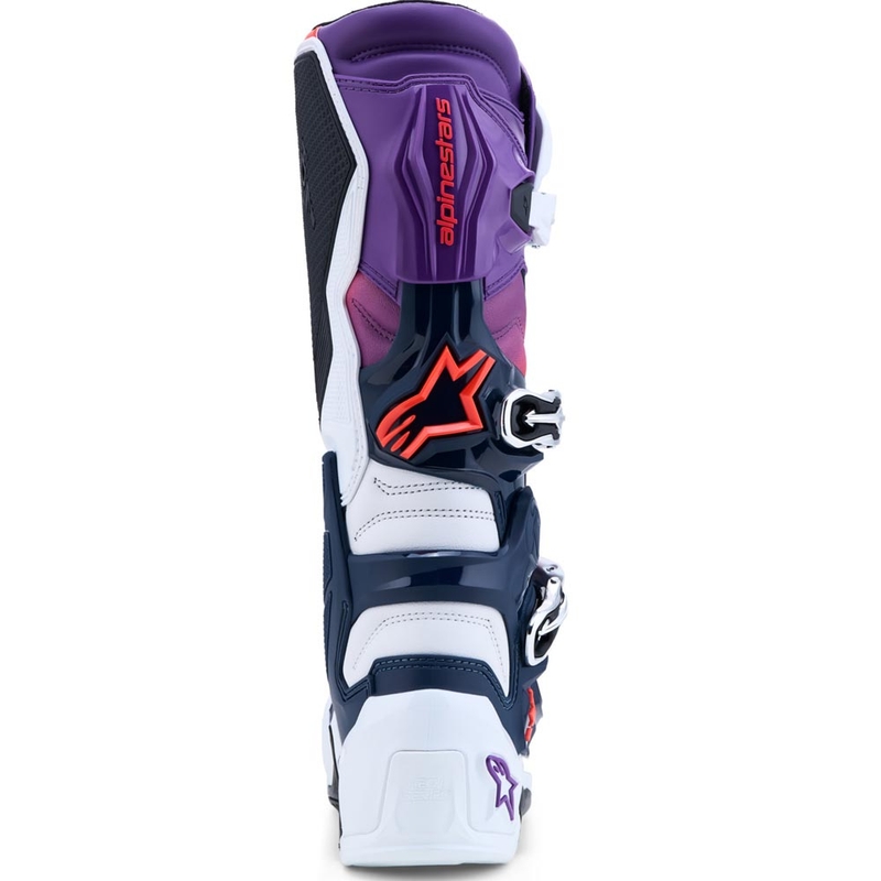 Buty motocrossowe Alpinestars TECH 7 fioletowo-biało-granatowo-fluo-czerwone