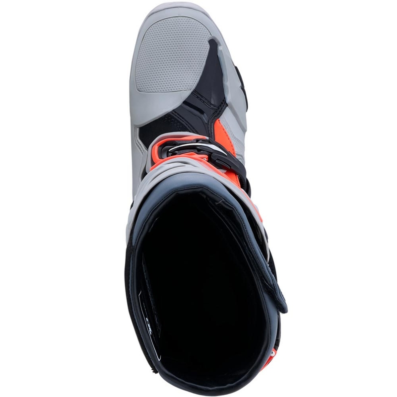Buty motocyklowe Alpinestars Tech 10 Enduro w kolorze szaro-ciemnoszarym-fluo-czerwonym