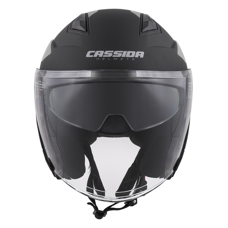 Otwarty kask motocyklowy Cassida Jet Tech Corso czarno-szary