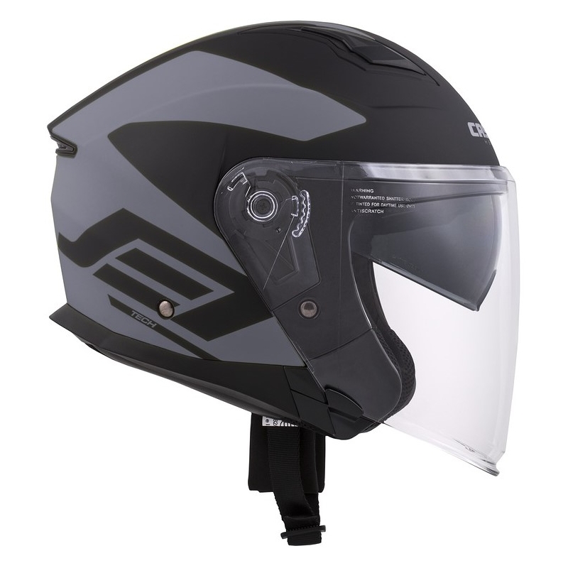 Otwarty kask motocyklowy Cassida Jet Tech Corso czarno-szary