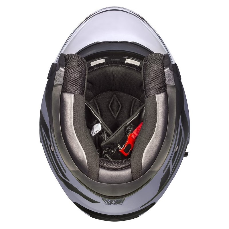 Otwarty kask motocyklowy Cassida Jet Tech Corso czarno-szary