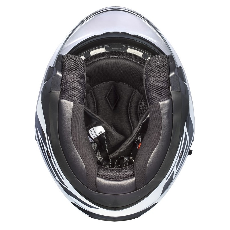 Otwarty kask motocyklowy Cassida Jet Tech Corso czarno-biały