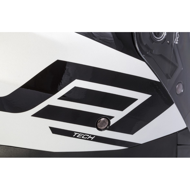 Otwarty kask motocyklowy Cassida Jet Tech Corso czarno-biały