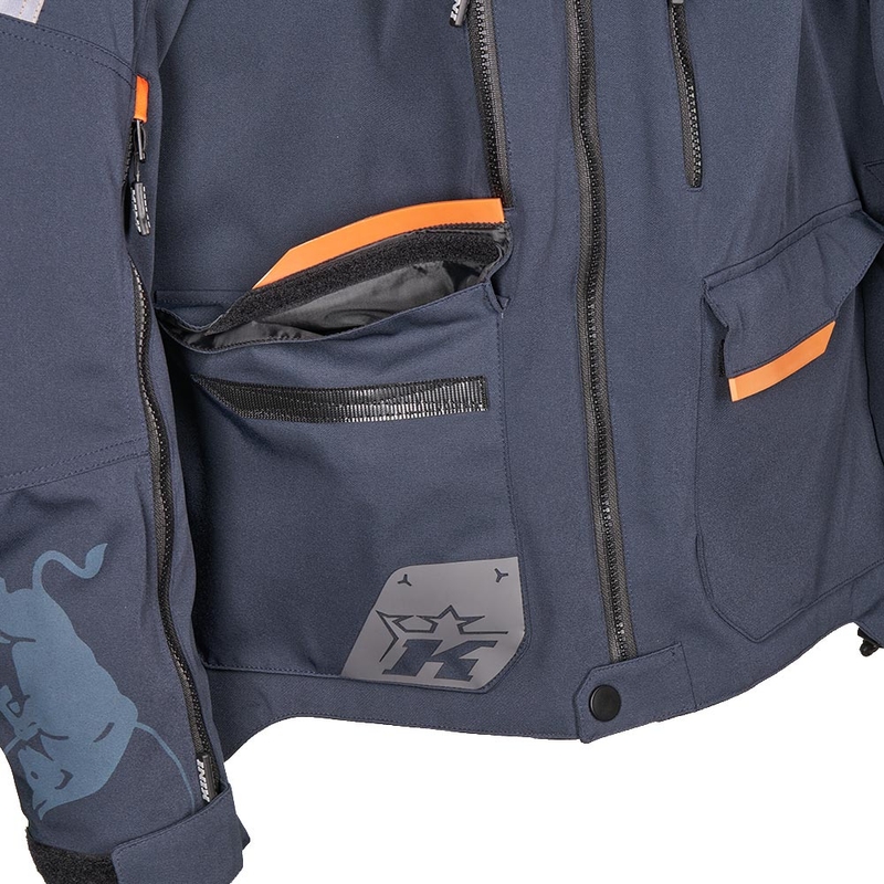 Kurtka motocrossowa KINI Red Bull EXC 2.0 antracytowo-beżowa