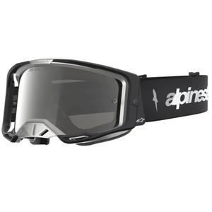 Gogle motocrossowe Alpinestars Vision 8 Amber czarno-srebrne
