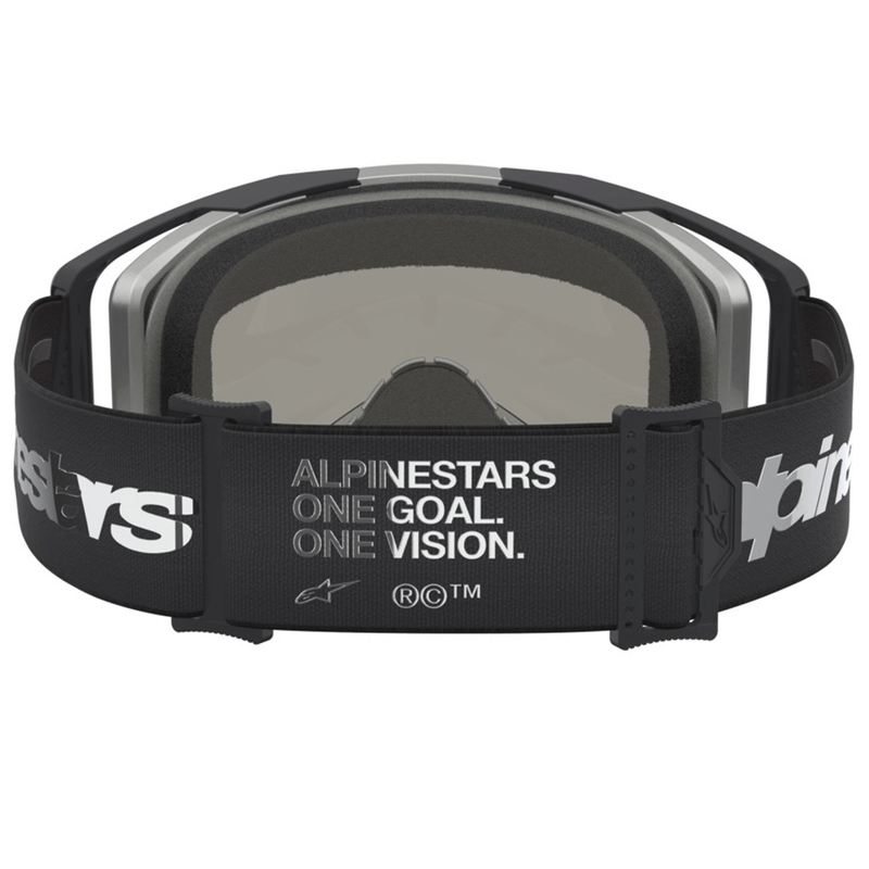 Gogle motocrossowe Alpinestars Vision 8 Amber czarno-srebrne