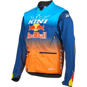 Kurtka motocrossowa KINI Red Bull 1.0 Rallye niebiesko-pomarańczowa