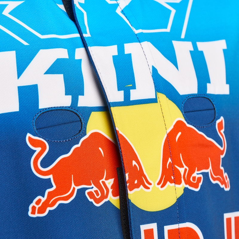 Kurtka motocrossowa KINI Red Bull 1.0 Rallye niebiesko-pomarańczowa