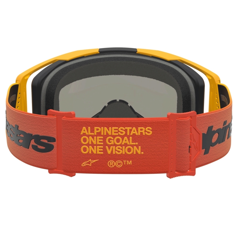 Gogle motocrossowe Alpinestars Vision 8 Amber żółto-czerwono-czarne