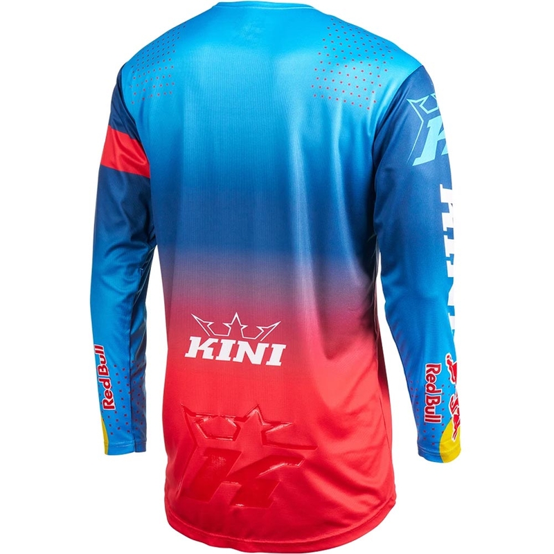 Koszulka motocrossowa KINI Red Bull 2.0 MXC niebiesko-czerwona