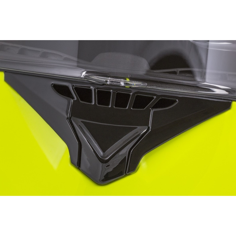 Szczękowy kask motocyklowy Cassida Compress 2.0 Refraction czarno-fluo żółty