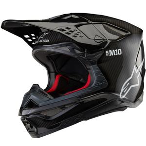 Kask motocrossowy Alpinestars Supertech S-M10 Solid FIM2 czarny