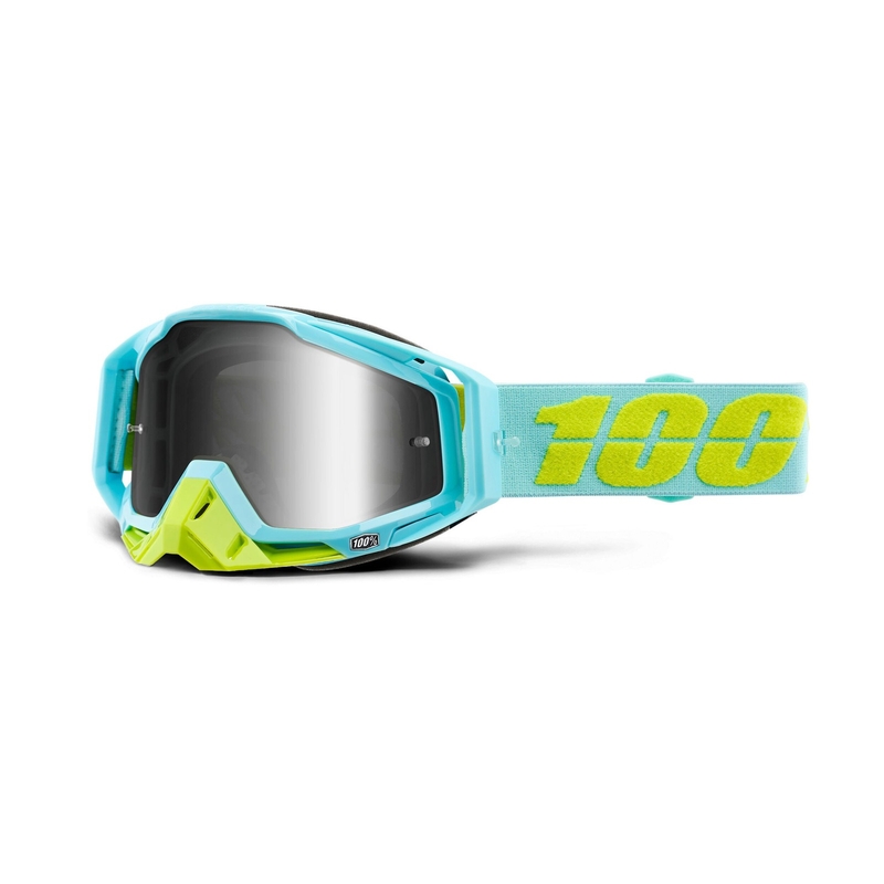Gogle 100% Racecraft PINACLES (srebrna lustrzana szyba)