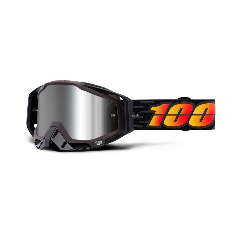 Gogle 100% RACECRAFT PLUS Costume (srebrna lustrzana szyba)