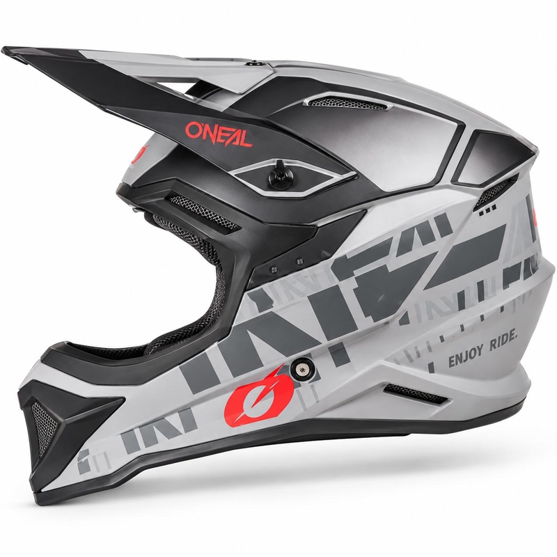 Kask motocrossowy O'Neal 1SRS Voltixx matowy czarno-szary