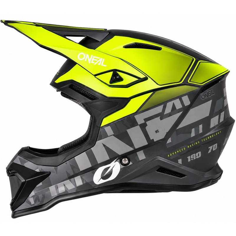 Kask motocrossowy O'Neal 1SRS Voltixx matowy czarno-fluo żółty
