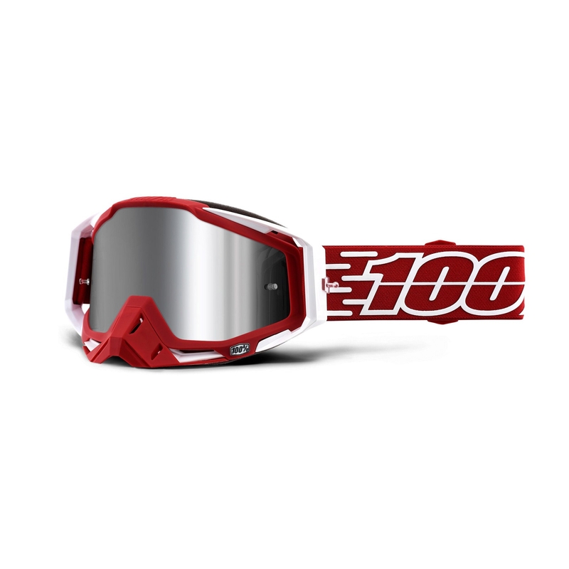 Gogle 100% RACECRAFT PLUS Gustavia (srebrna lustrzana szyba)